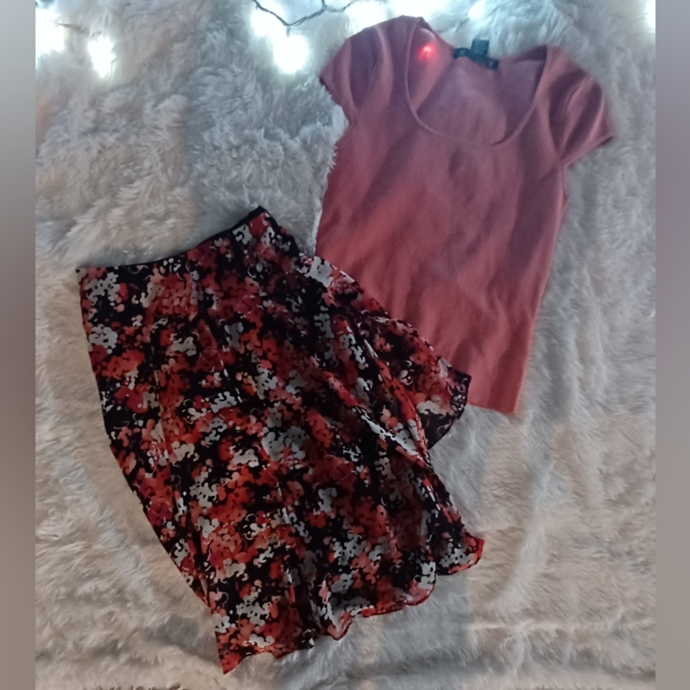 East 5th skirt and scott taylor top